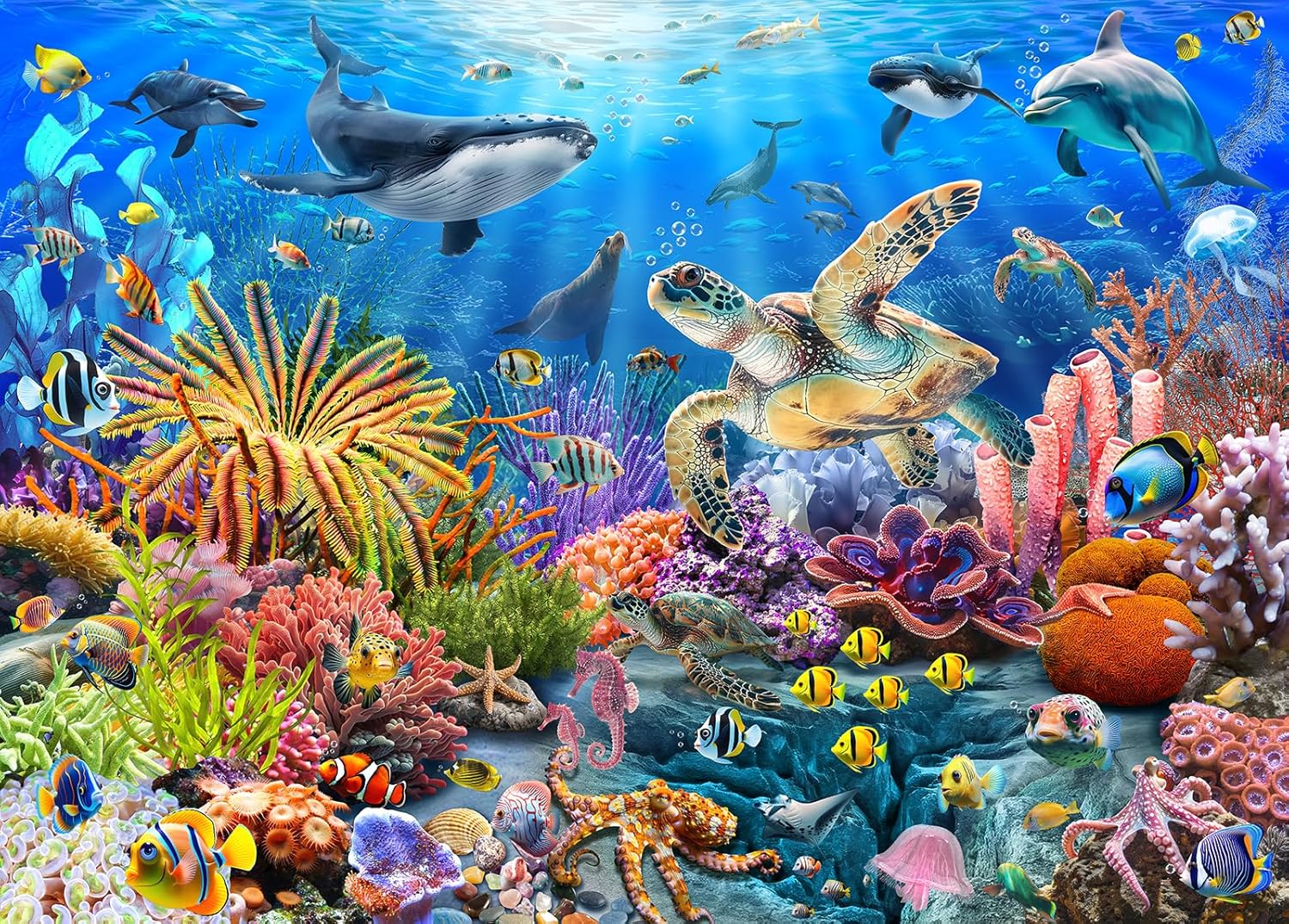 Woodworking Meaning - 300/500/1000 Pcs Jigsaw Puzzle Marine Organism
