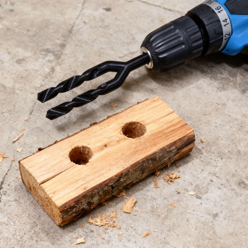 Woodworking Jokes - Practical Joke Plastic Double Twist Drill