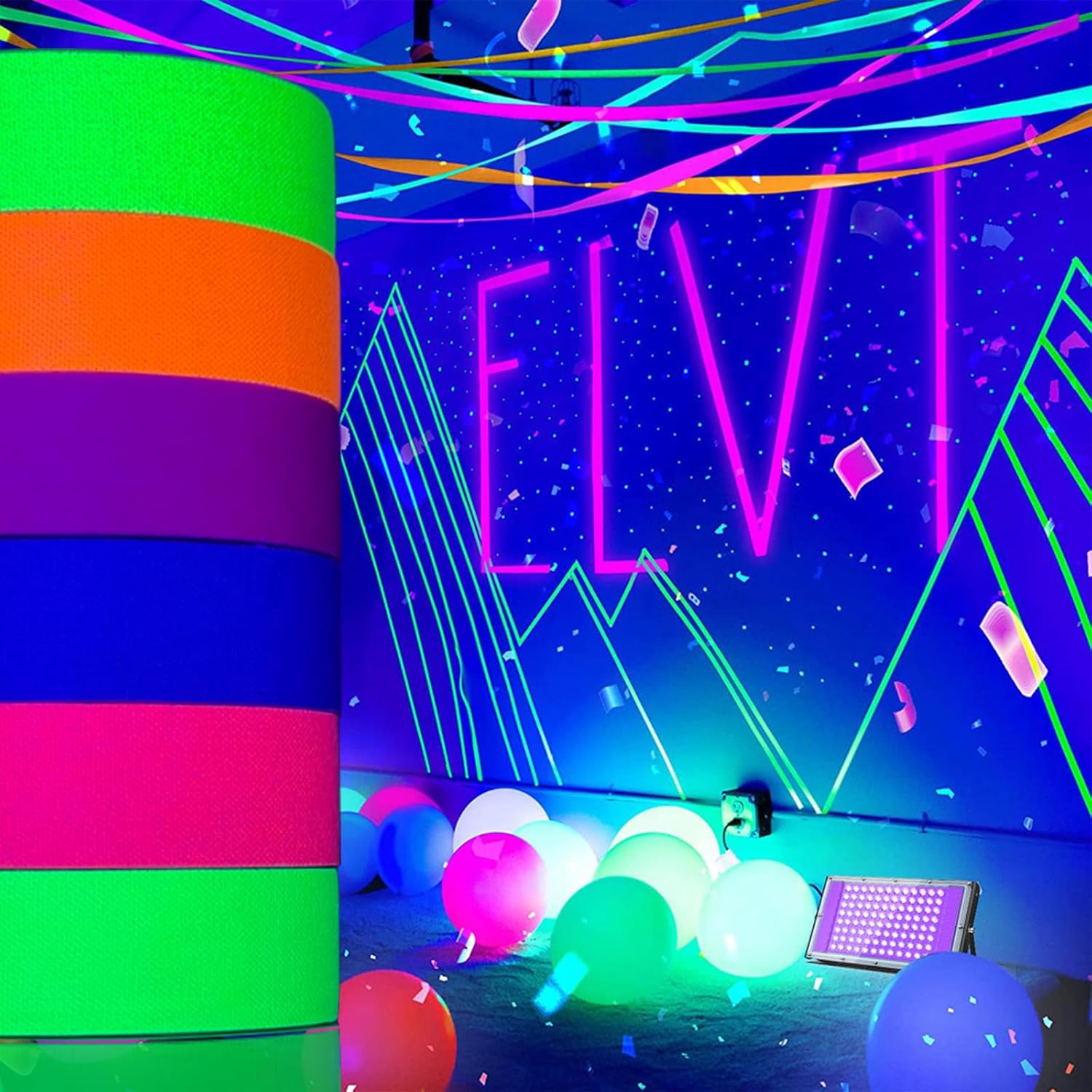 Neon light cloth tape, UV part - Woodworking Uv Light 评论和价格