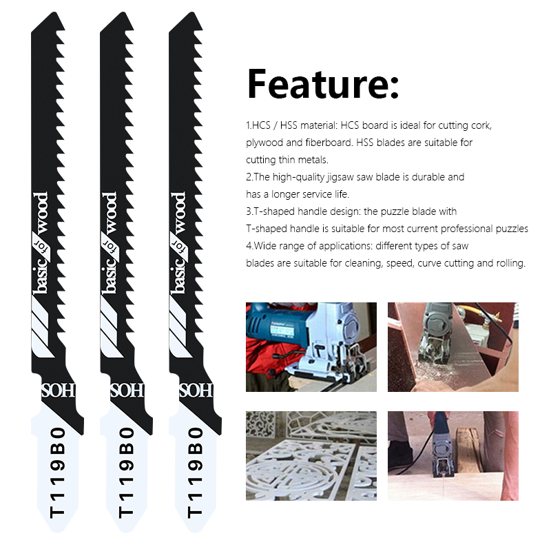 XCAN 1/5/10pcs T119BO Jigsaw B - Woodworking Plans 评论和价格
